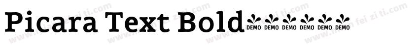 Picara Text Bold字体转换